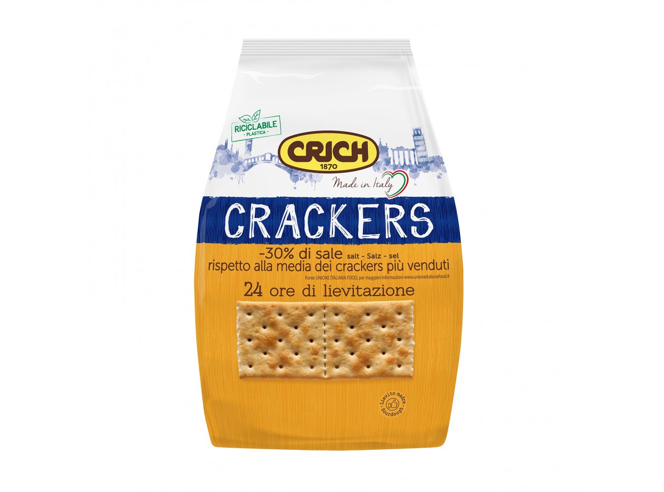 CRACKER NON SALATI CRICH       GR.750X12