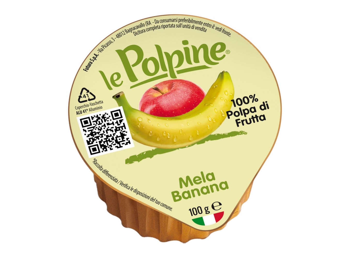 PUREA DI MELE/BANANA RAZ.      GR.100X60