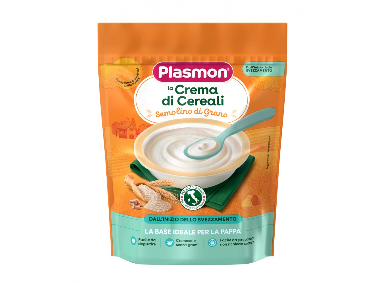 CREMA SEMOLINO PLASMON          GR.200X6