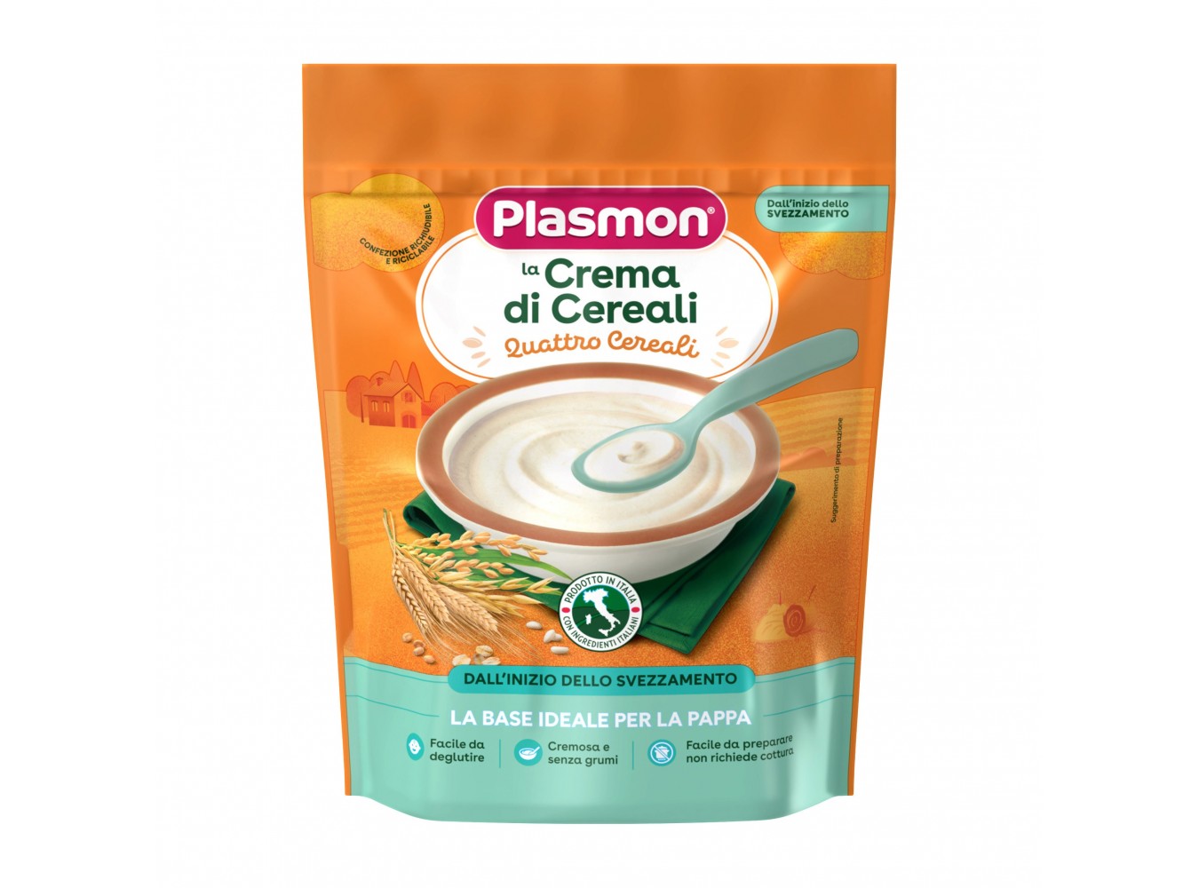 CREMA AI 4 CEREALI PLASMON      GR.200X6