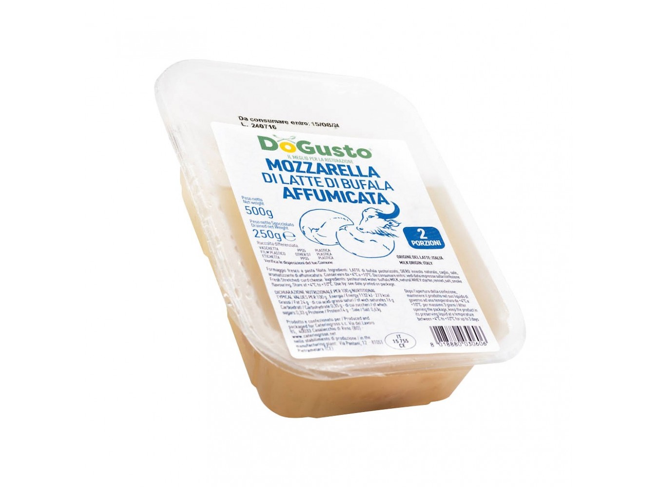 MOZZARELLA BUFALA AFF. DOGUSTO GR.250X8