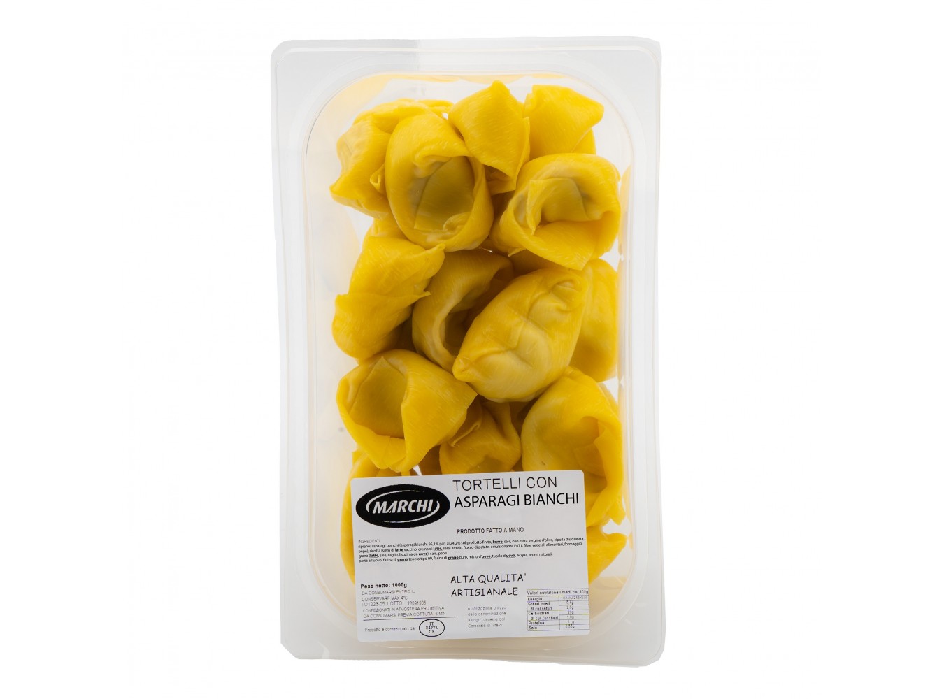 TORTELLI ASPARAGI BIANCHI MARCHI  KG.1X8