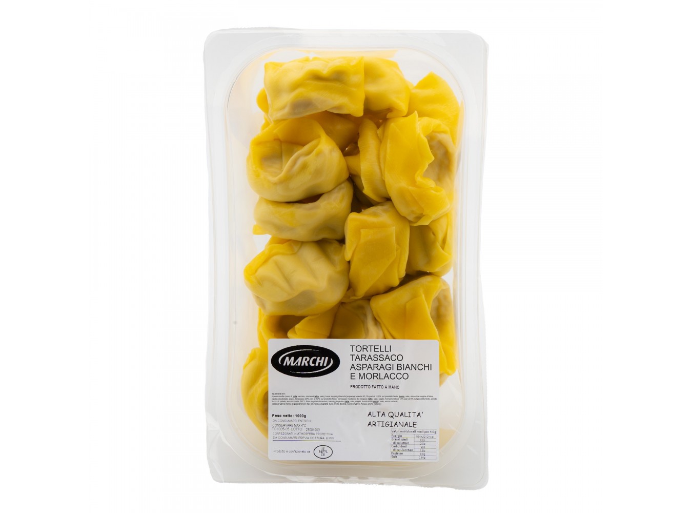 TORTELLI TARASSACO E ASPARAGI     KG.1X8