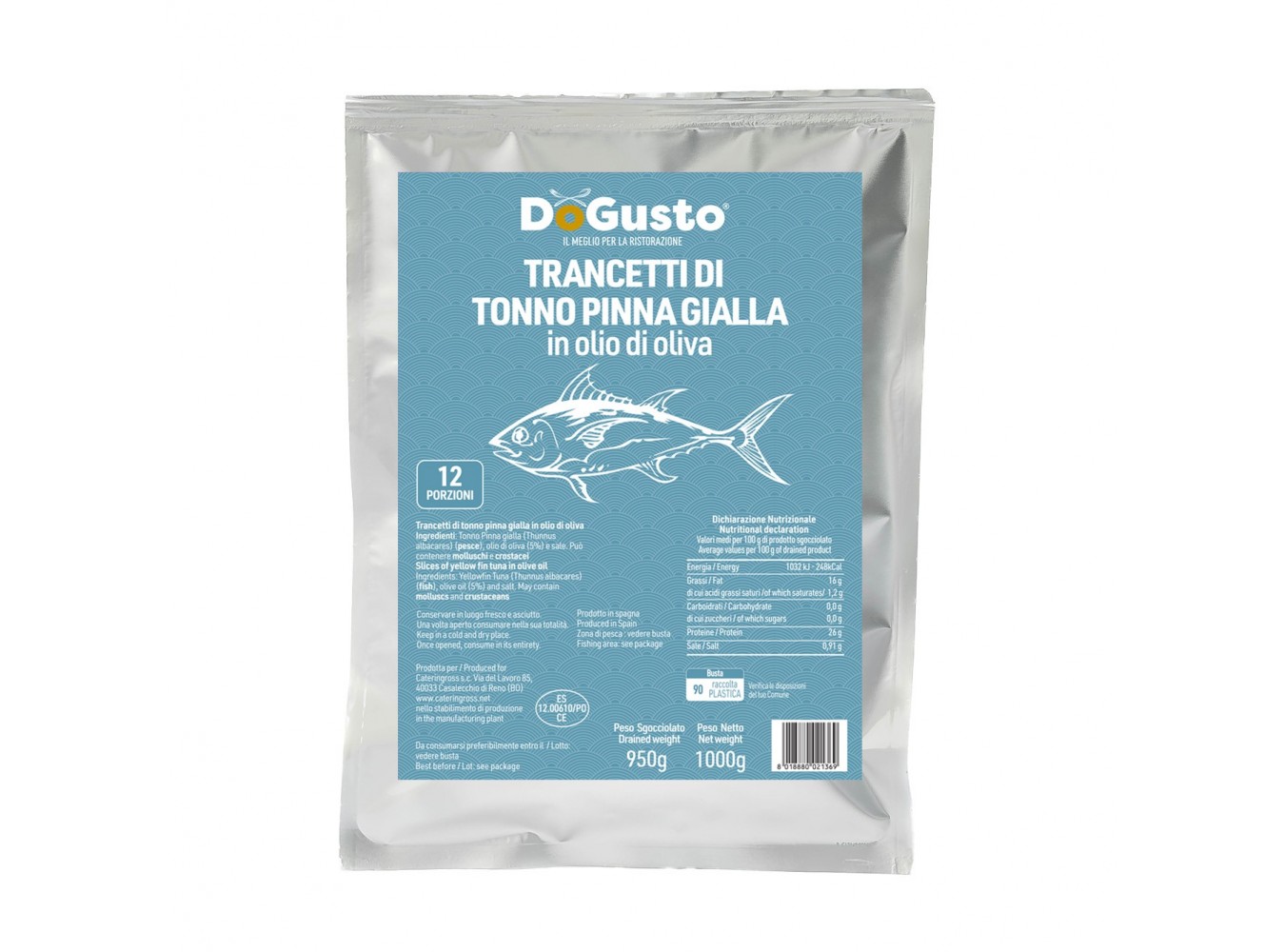 TONNO DOGUSTO O.OLIVA TRANCI BST  KG.1X8