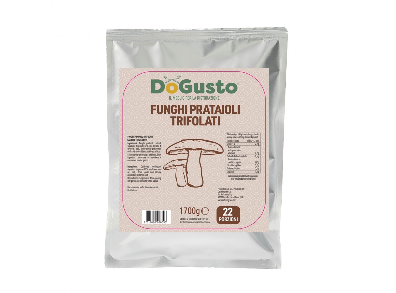 FUNGHI TRIF. BUSTA DOGUSTO      KG.1,7X6