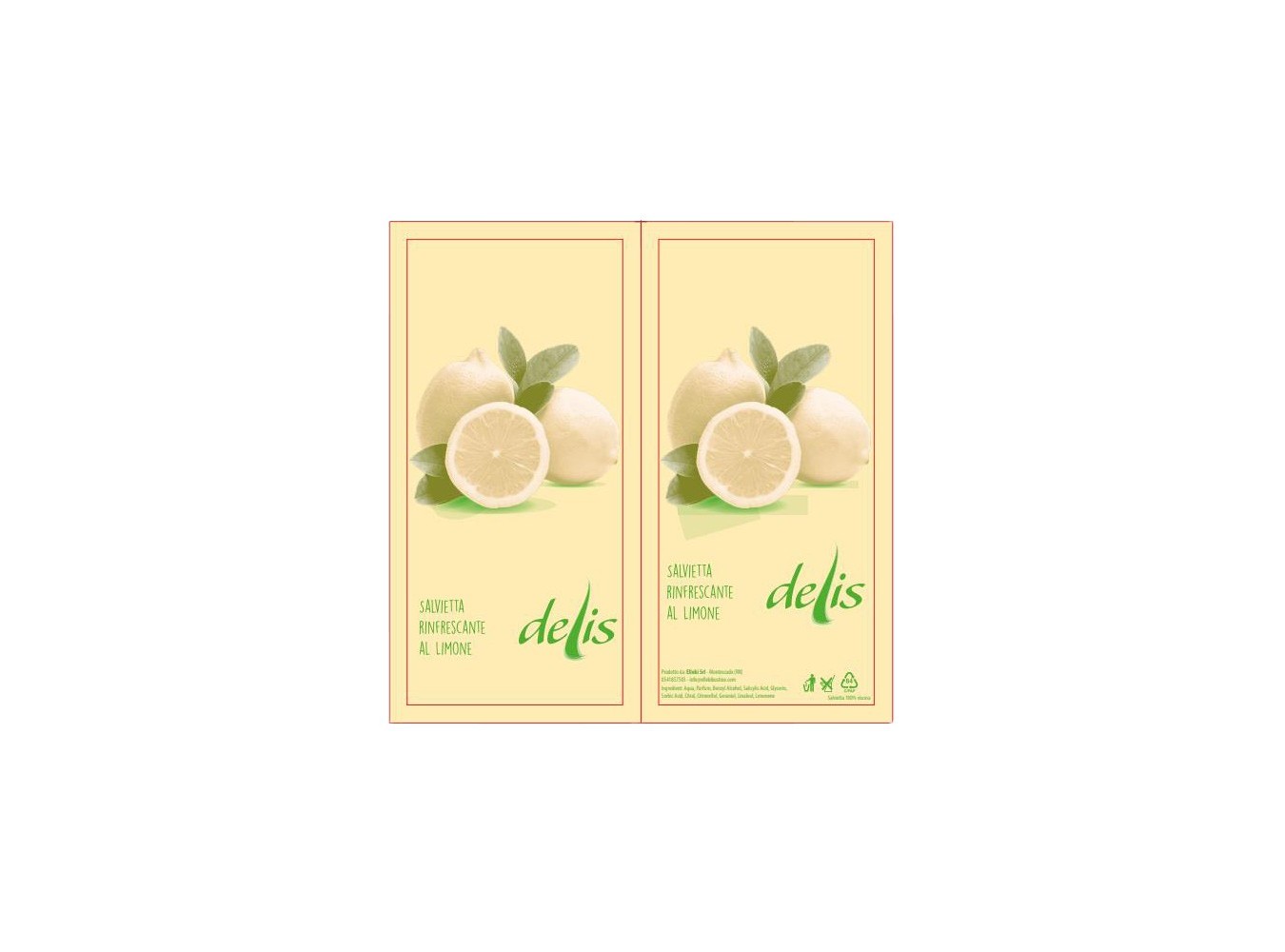SALVIETTE DELIS LIMONE 19X18      N.500