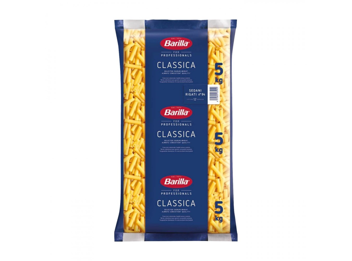 BARILLA  94 SEDANI RIGATI         KG.5X3