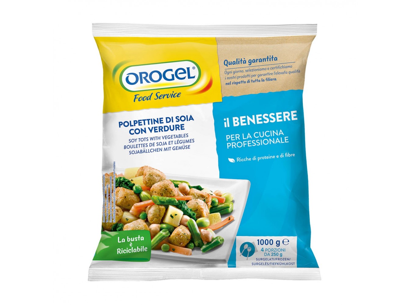 POLPETTE SOIA/VERDURE OROGEL      KG.1X4