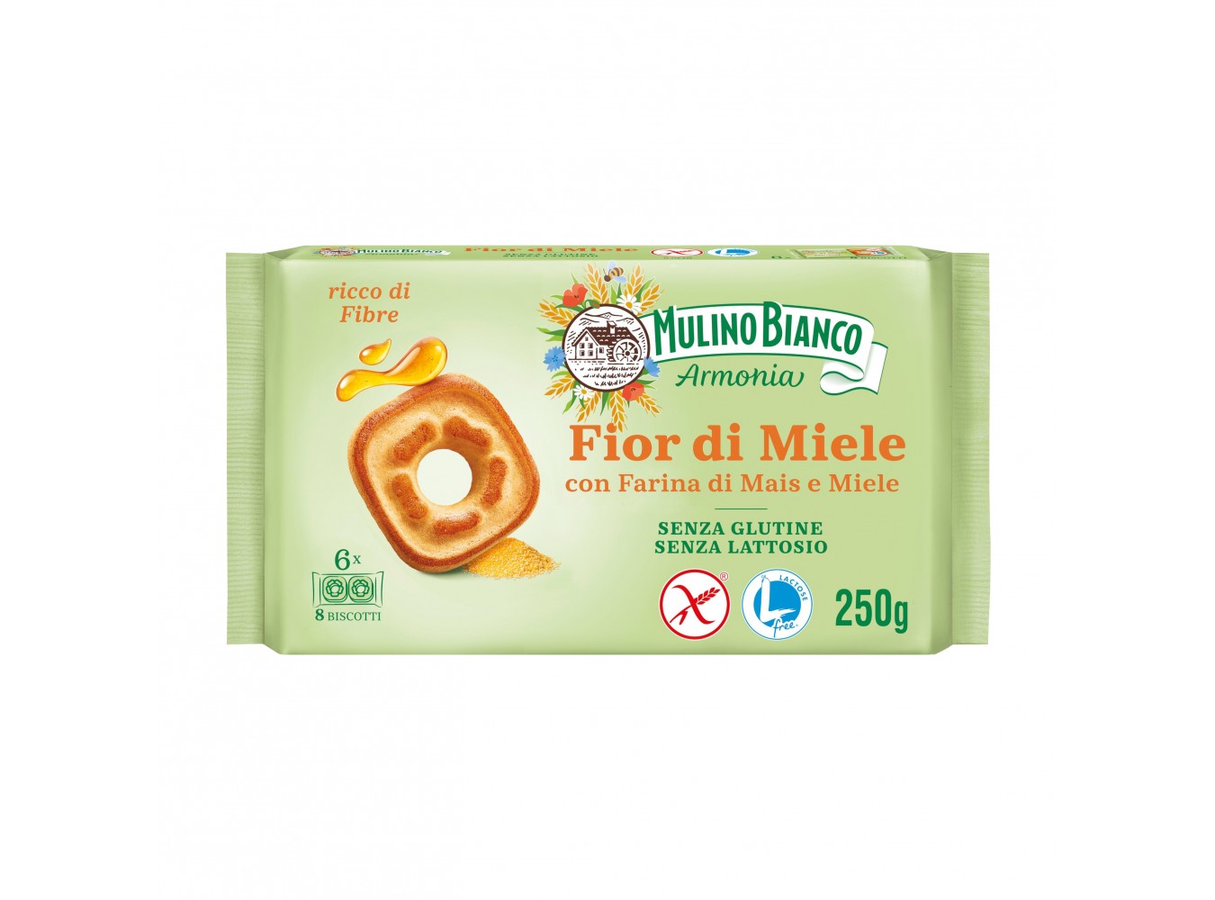 BISC. FIOR DI MIELE S/GLUTINE  GR.250X10