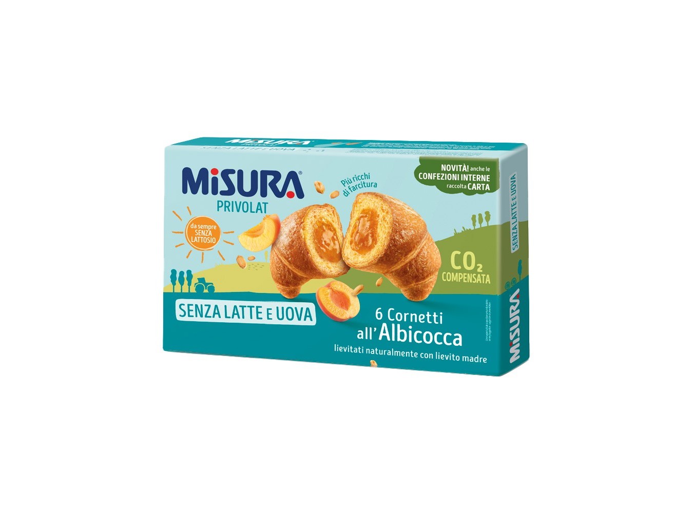 CROISSANT PRIVOLAT ALBICOCCA 6PZ G.298X8