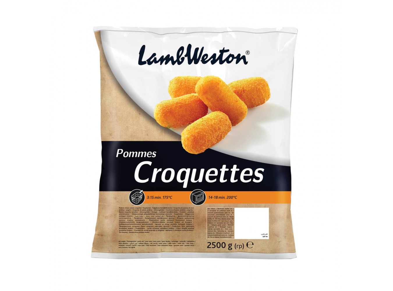 PATATE CROCCHETTE LAMB WESTON   KG.2,5X4