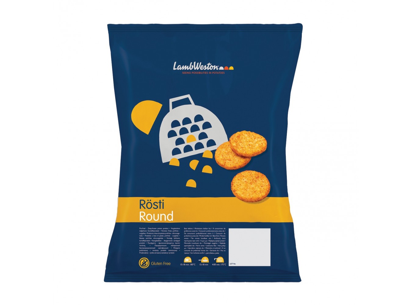 PATATE ROSTIES LAMB WESTON       KG.1X10