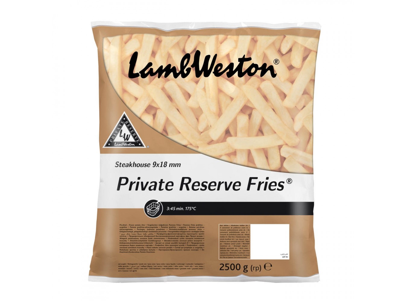 PATATE STEAKHOUSE9X18 LAMB WESTON K2,5X4