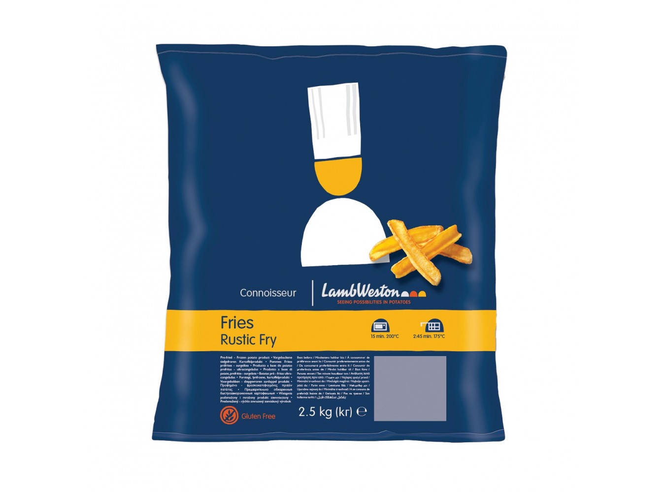 PATATE CONNOISSEUR LAMB WESTON  KG.2,5X4