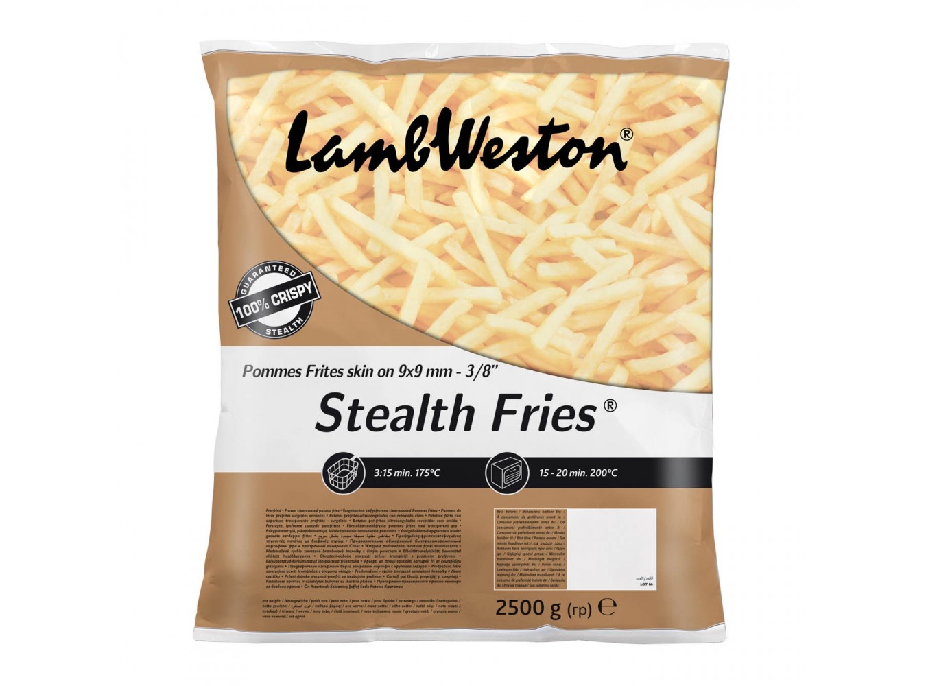 PATATE STEALTH 9X9 LAMB WESTON  KG.2,5X4