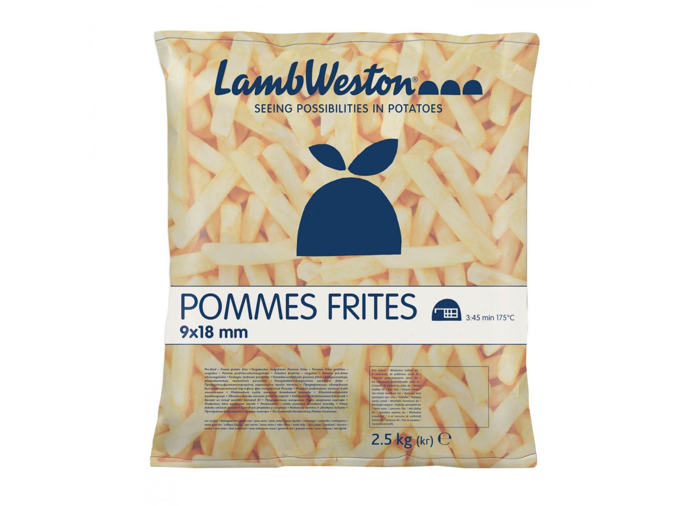 PATATE STEAK HOUSE LAMB WESTON  KG.2,5X4