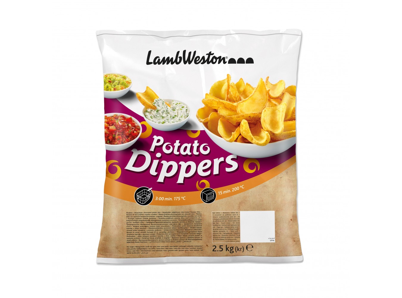 PATATE DIPPERS LAMB WESTON      KG.2,5X4