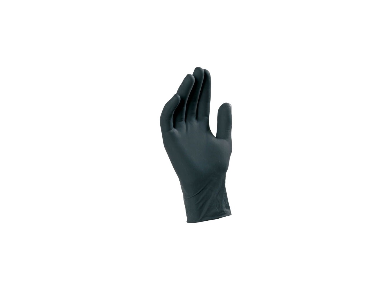 GUANTI NITRILE S/POLVERE NERO L N.100X10