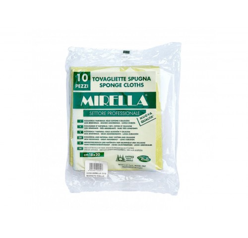 SPUGNE MIRELLA UMIDO GIALLO18X20 PZ10N10