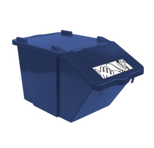 PATTUMIERA IMPILABILE SPLIT BLU LT45 TTS