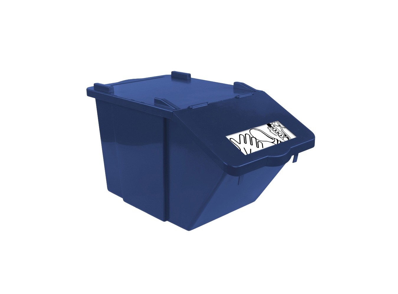 PATTUMIERA IMPILABILE SPLIT BLU LT45 TTS