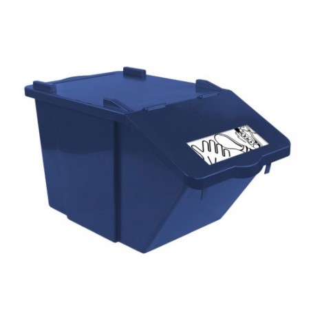 PATTUMIERA IMPILABILE SPLIT BLU LT45 TTS