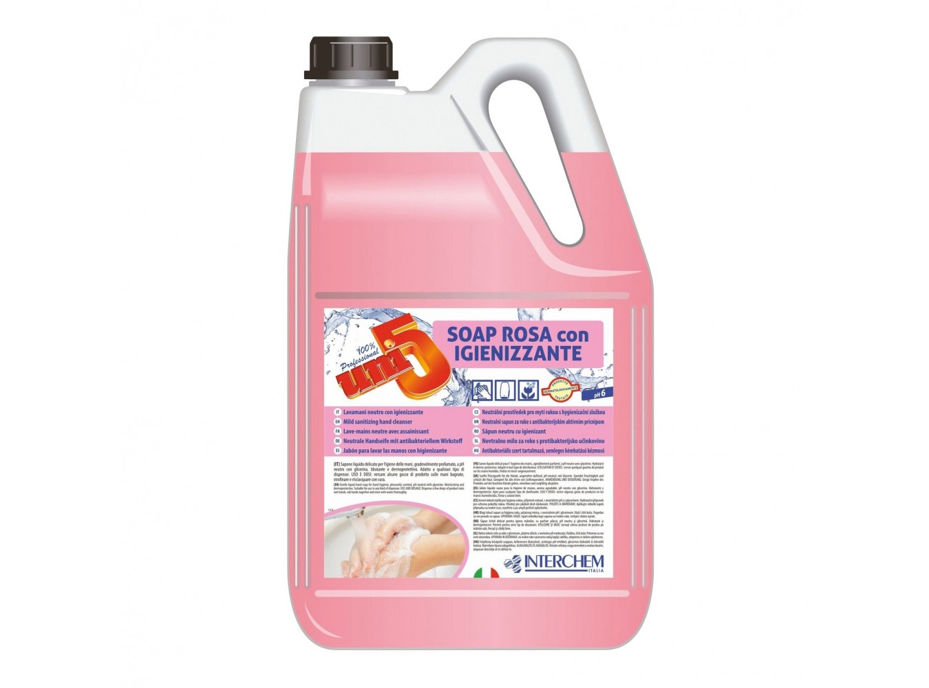 SAP.LIQ. ANTIBATT. UNI5 ROSA LT.5X4