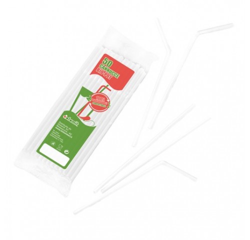 CANNUCCE PIEGHEVOLI BIANCO CM.21 PZ50X50