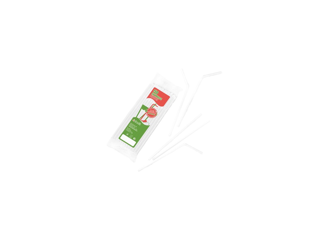 CANNUCCE PIEGHEVOLI BIANCO CM.21 PZ50X50
