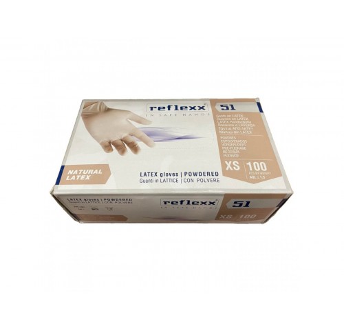GUANTI AMBIDESTRO LATTICE XS N.100X10