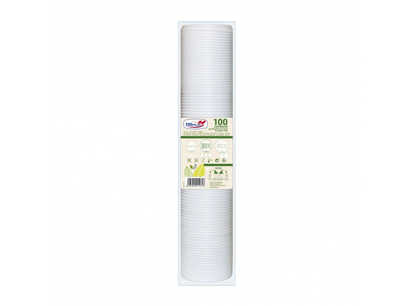 TAPPO BICCH. CARTA 210 ML      PZ.100X10