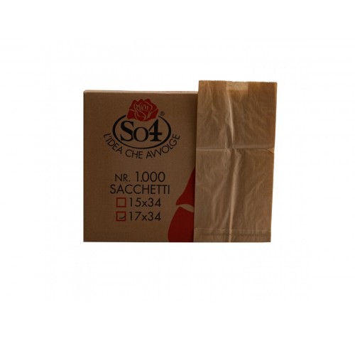 SACCHETTI CARTA AVANA 17X34      PZ.1000