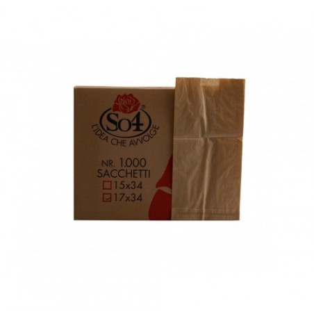SACCHETTI CARTA AVANA 17X34      PZ.1000