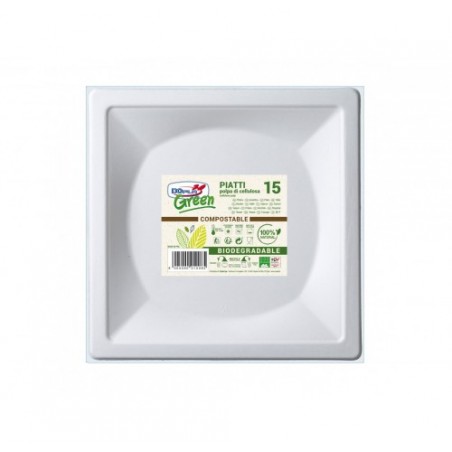 PIATTI QUADRI BIODEGR. 260X260  PZ.15X10