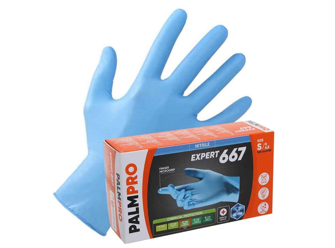 GUANTI NITRILE S/POLVERE BLU XL N.100X10
