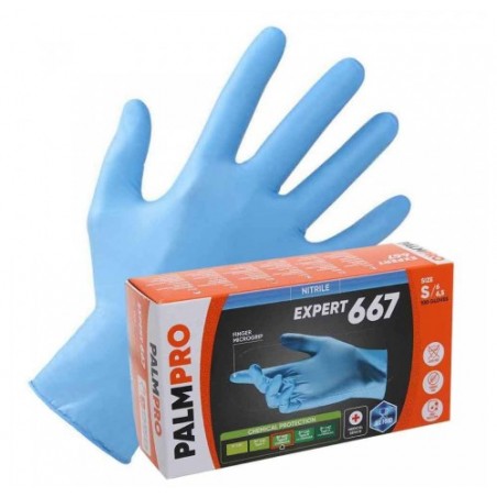 GUANTI NITRILE S/POLVERE BLU XL N.100X10