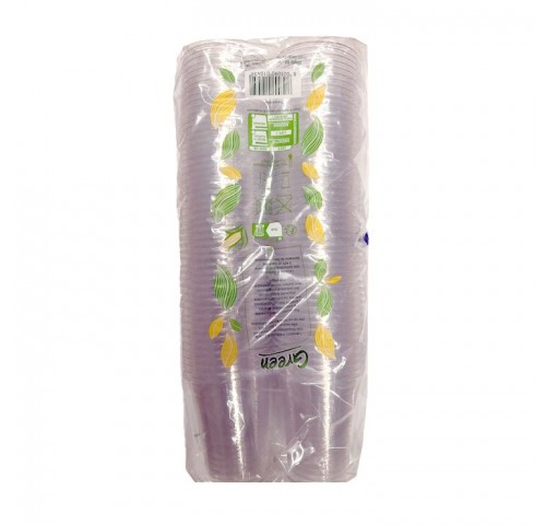BICCH. BIODEGR.PLA CC.200 TRASP.P.100X15