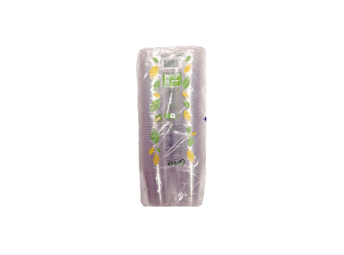BICCH. BIODEGR.PLA CC.200 TRASP.P.100X15
