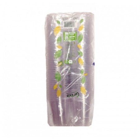 BICCH. BIODEGR.PLA CC.200 TRASP.P.100X15