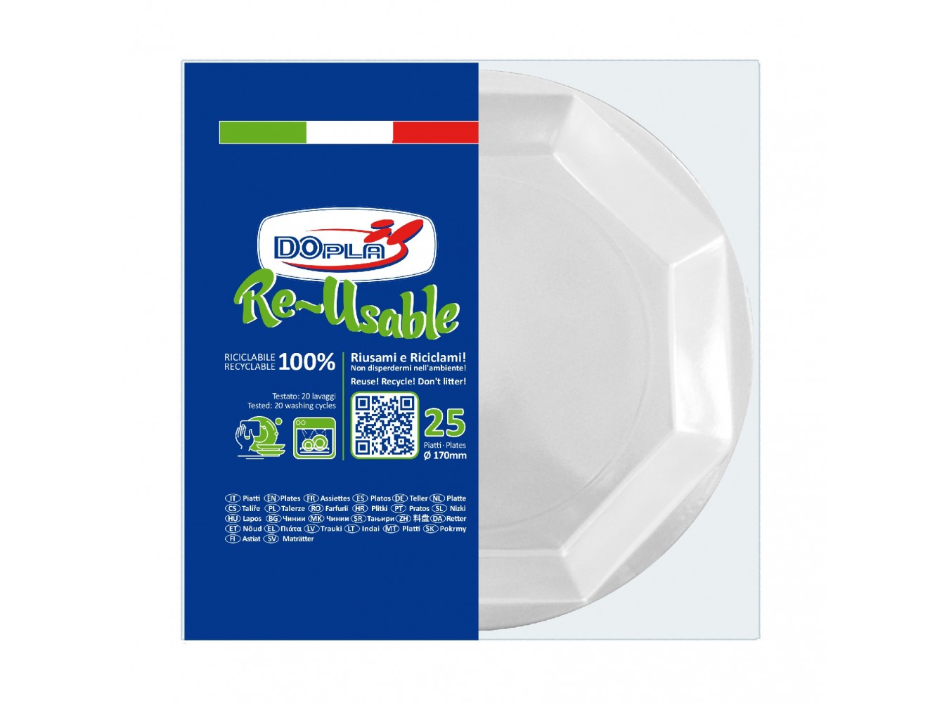 PIATTINO DESSERT OTTAGONALE GR6 PZ.25X36