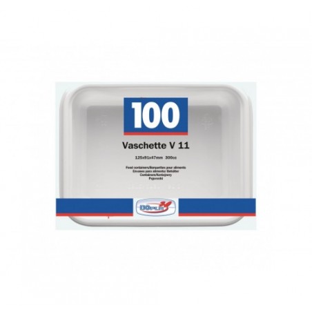 PLASTICA V11 VASCHETTE 1PORZ   PZ.100X10
