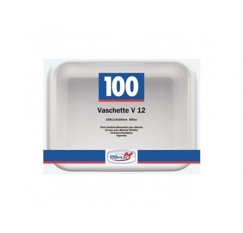 PLASTICA V12  VASCHETTE 2PORZ.  PZ.100X6