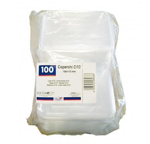 PLASTICA C12 COPERCHI           PZ.100X5