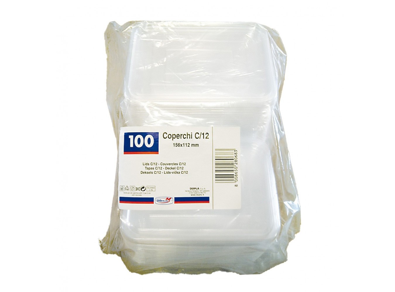 PLASTICA C12 COPERCHI           PZ.100X5