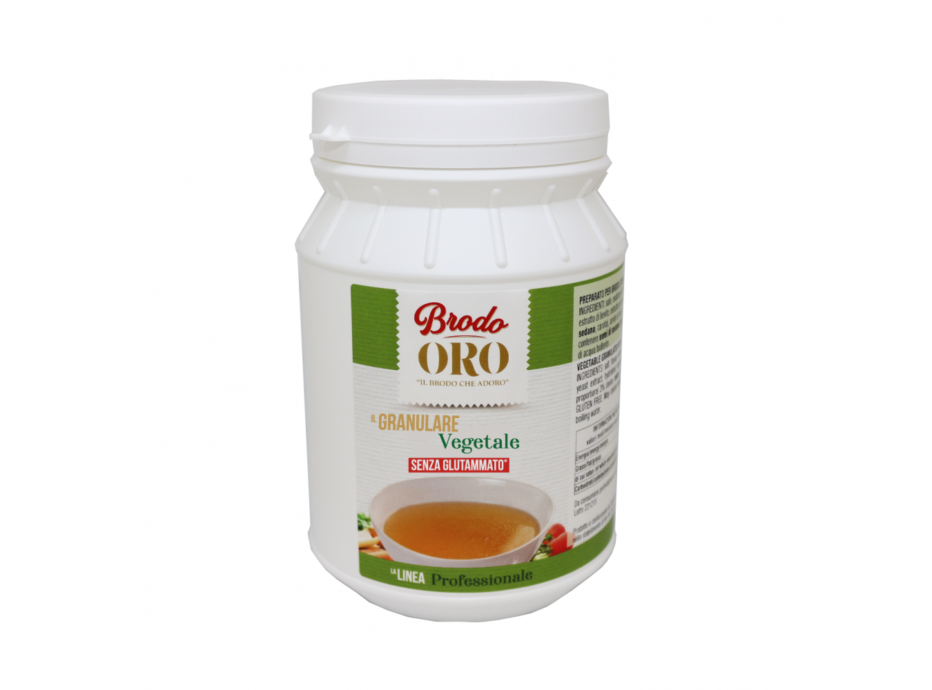 BRODO GRAN. VEGETALE S/GLUTAMMATO KG.1X6