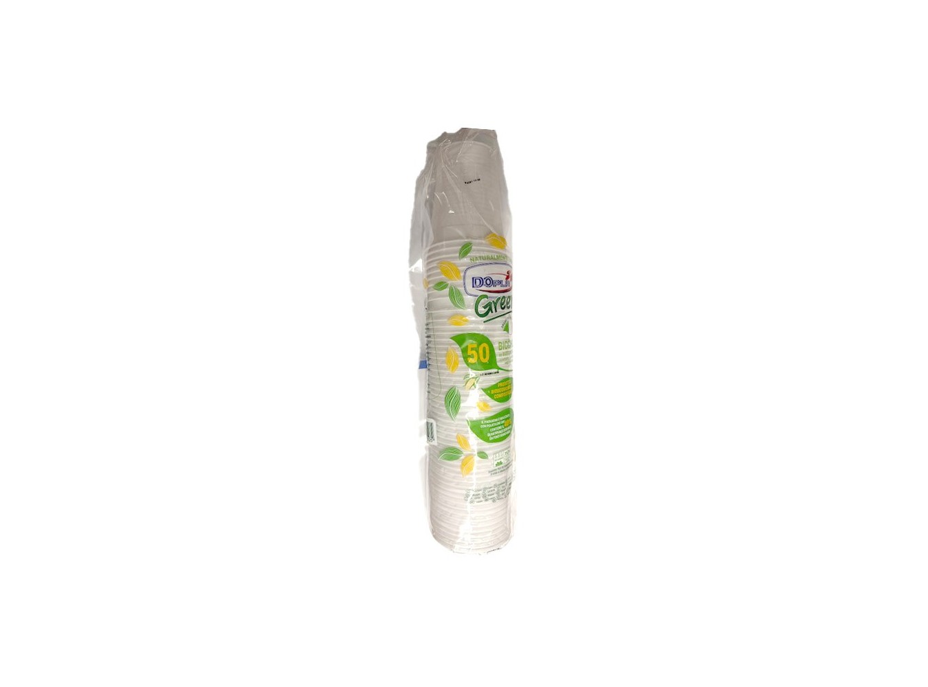 BICCH. BIODEGR.PLA CC.200 BIANCO P.50X30