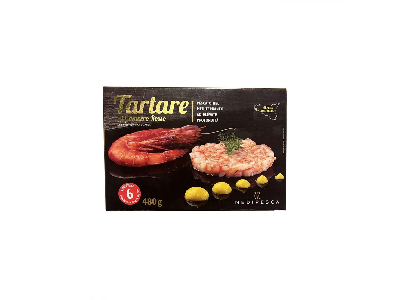 TARTARE DI GAMBERO ROSSO PZ6X80GR