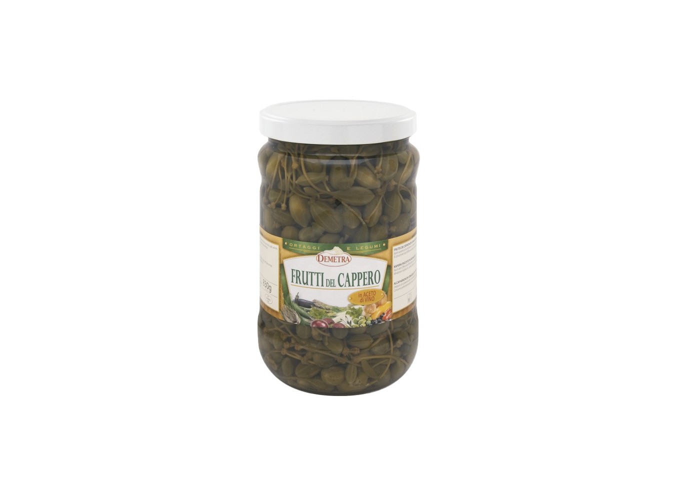 CAPPERI FRUTTO ACETO DEMETRA    KG.1,6X6