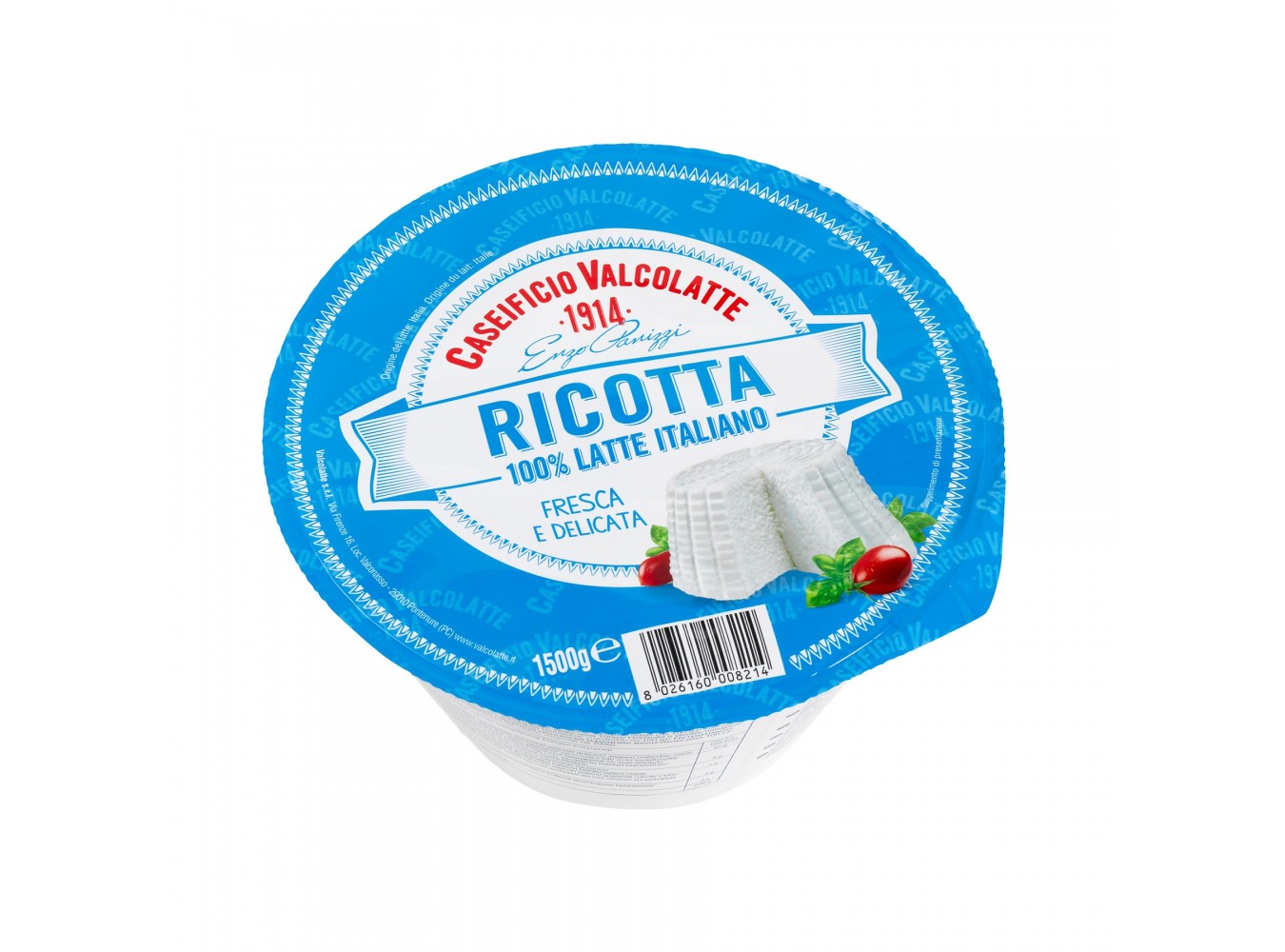 RICOTTA VALCOLATTE BASSA UMIDITA KG1.5X2