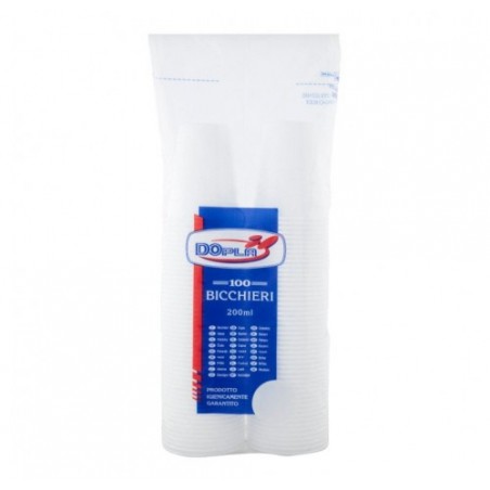 BICCH. BIODEGR.PLA CC.200 BIANCO P.50X30